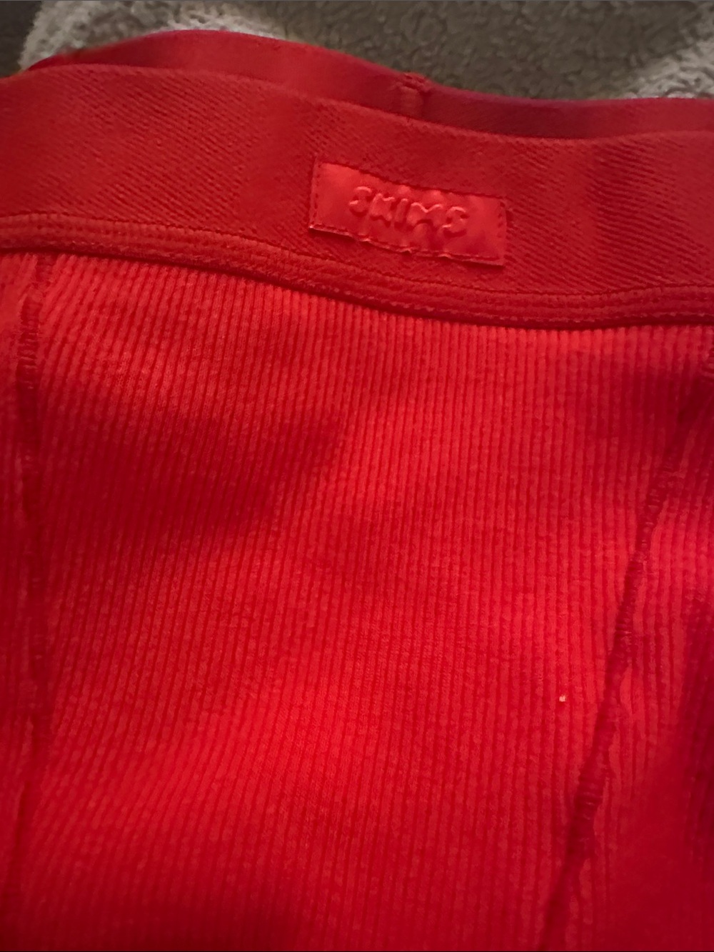 Skims Cotton Rib Boxer - Picture 2 of 4